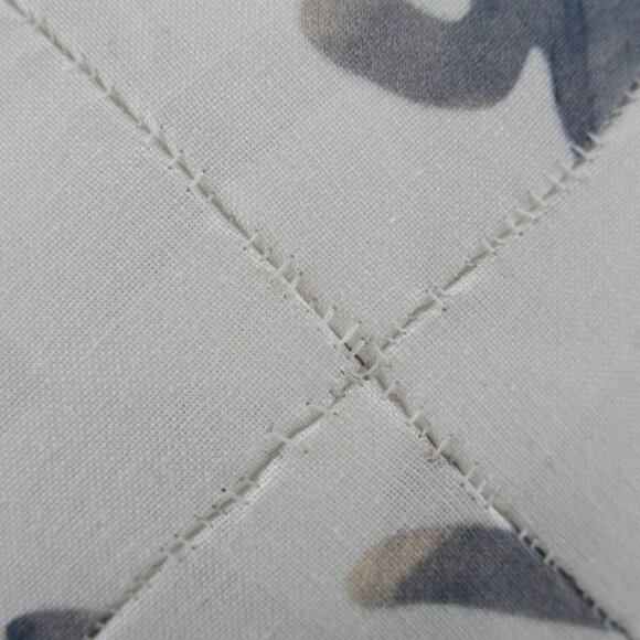 13.5" Blue and Navy Bunny Rabbit Pillow. - Picture 3 of 4